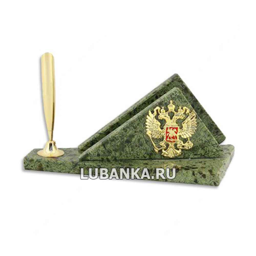 Настольный набор для руководителя «Герб» из камня